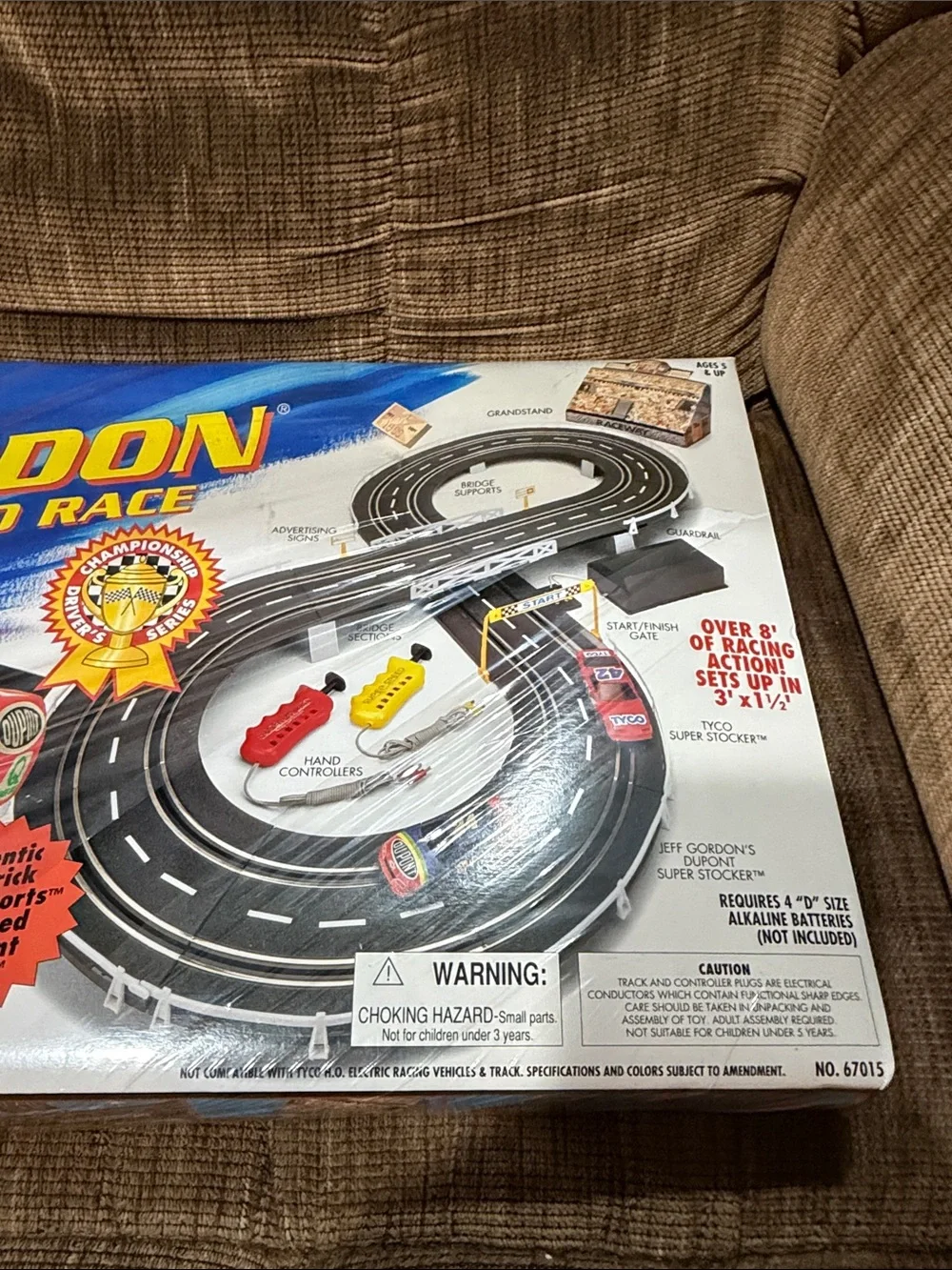 Slot Car Set - Red/Blue track  Jeff Gordon